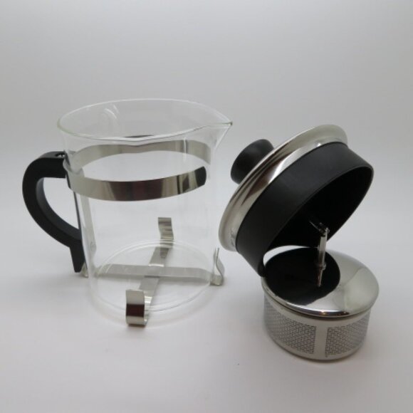 Teapot Tea Infuser Primula 18 oz Glass Pitcher Stainless Steel Basket 1 Serving - Picture 7 of 14